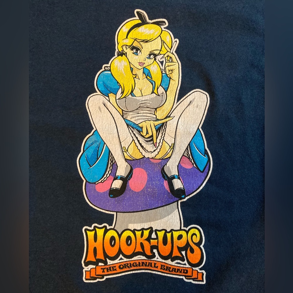 Vintage Hook-Ups Sean Cliver Alice T-Shirt Large! Jeremy Klein